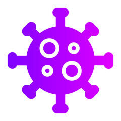 Fototapeta premium virus gradient icon