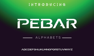 Digital modern alphabet font. Creative abstract urban, futuristic, fashion, sport, minimal technology typography. Simple vector illustration with number