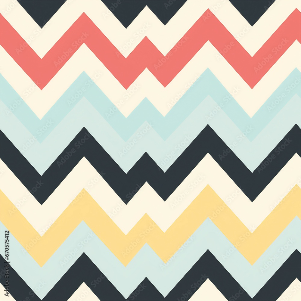 Aufkleber simple minimalist chevron pattern