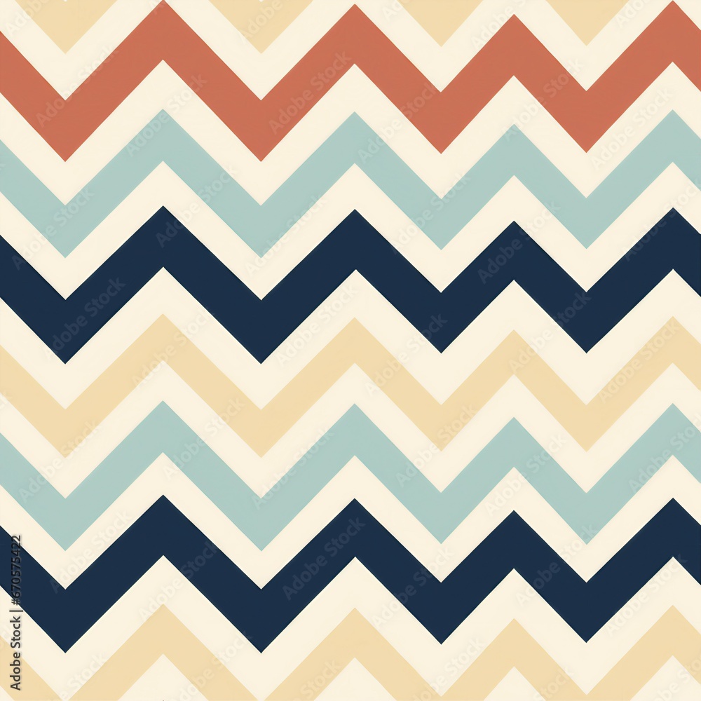 Aufkleber simple minimalist chevron pattern