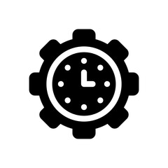 time management glyph icon