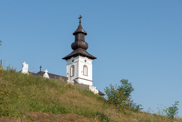 Fototapeta na wymiar The Orthodox Church in Chetiu, Bistrita Romania 2023 ​