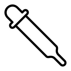 pipette line icon
