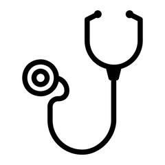 stethoscope line icon