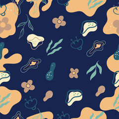 seamless pattern with shells