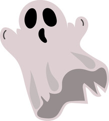 Ghost flying illustration