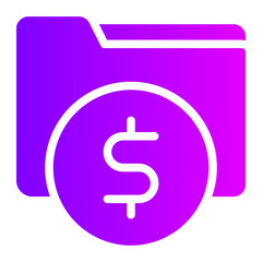 money gradient icon