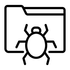 virus line icon