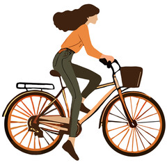 woman cycling