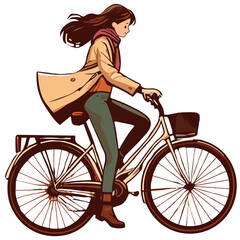 woman cycling