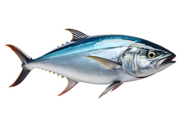 Fresh raw tuna fish isolated on transparent background, png
