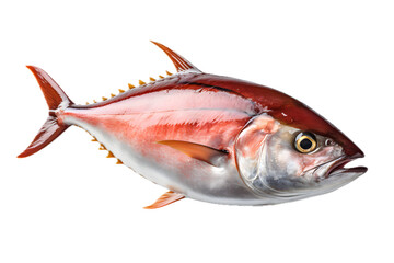 Fresh raw tuna fish isolated on transparent background, png