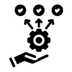 experience glyph icon