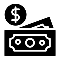 money glyph icon