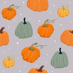 Cute seamless autumn pattern background. Autumn wallpaper