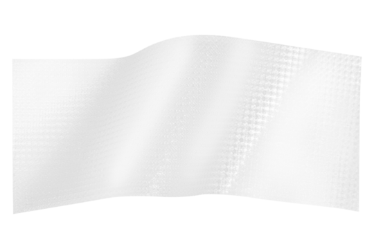 Transparent patch on a blank background.