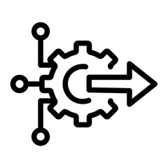 integration line icon