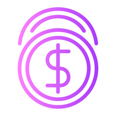 coins gradient icon