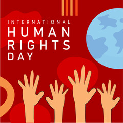 Human Right Day Hand Drawn Illustration Creative 