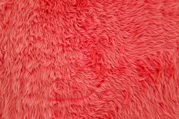 Close up Pink Artificial Fur Background.