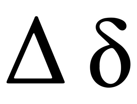 Greek alphabet silhouette vector art white background
