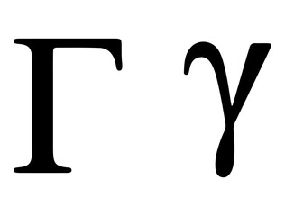 Greek alphabet silhouette vector art white background