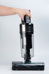 Sweeping with vacuum cleaner surface