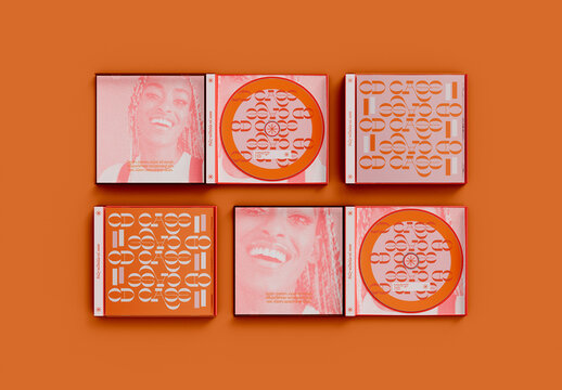 Top View of CD Mockup 