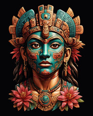 Naklejka premium the Indian's son will become chief when dawn comes