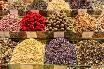 A variety of spices at Spice Bazaar