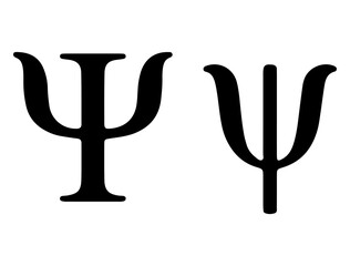 Greek alphabet silhouette vector art white background