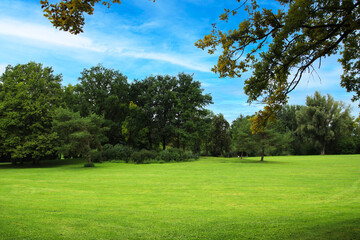 Fototapeta premium The Wertwiesen Park, Heilbronn, Germany, Europe