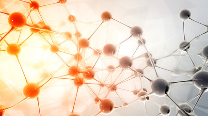 Macro molecule Images,Macro molecule Marvel: An Abstract Grey Background Poster,AI Generative 