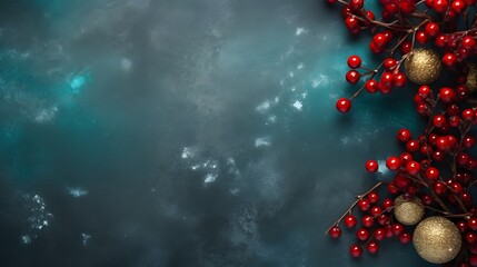 tour de page décoration de noël, généré par IA