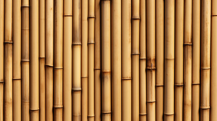 Fototapeta premium Authentic Bamboo Wall Texture - Design for Natural Interior Enhancements and Zen-inspired Décor.