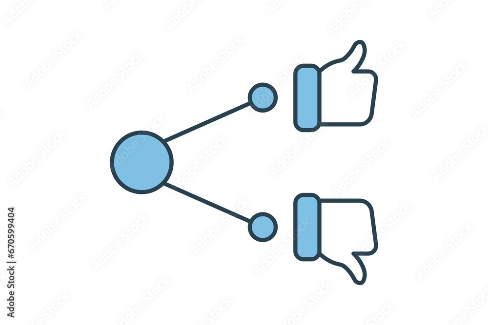 Poster feedback loop icon. icon related to feedback and review. suitable for web site, app, user interfaces