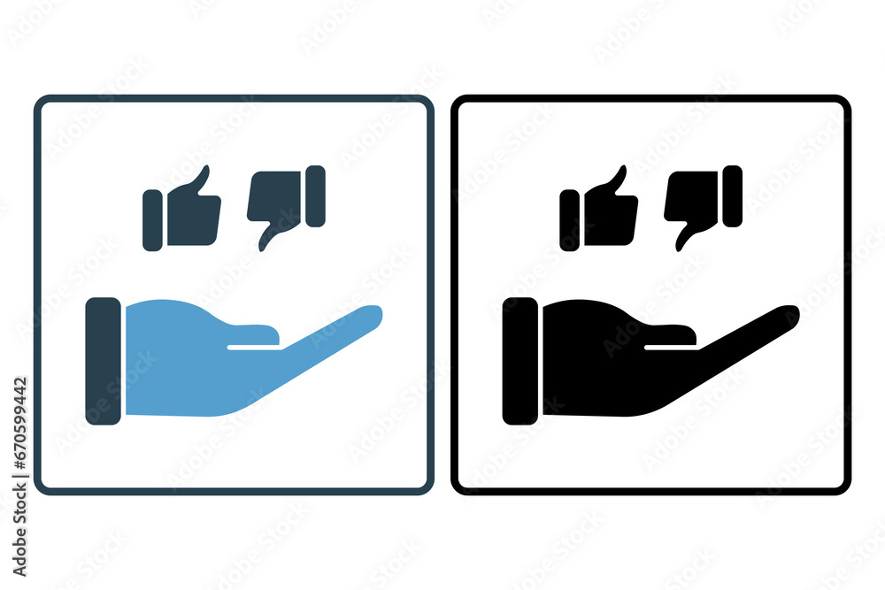 Poster feedback icon. icon related to feedback and review. suitable for web site, app, user interfaces, pri