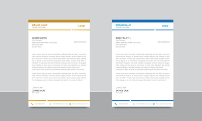 Latter Head Design, Creative Business Latter Head Design. Corporate company letterhead Design. modern business and corporate letterhead template.