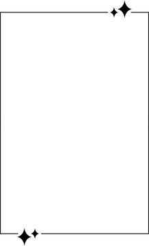 star frame  design illustration isolated on transparent background