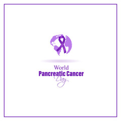 Vector illustration for World Pancreatic Cancer Day 16 November