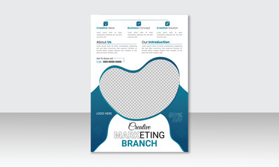 Creative Corporate & Business Flyer Poster Template Design, abstract business flyer, vector template design. Brochure design,  poster, flyer.
