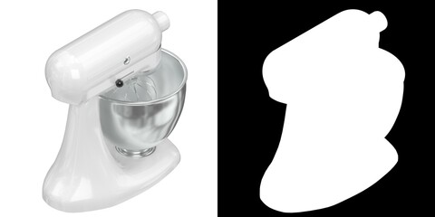 3D rendering illustration of a stand mixer mockup