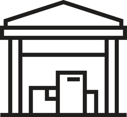 warehouse icon. Logistics. Storehouse Icon