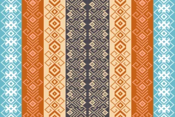 Papier Peint photo Lavable Style bohème Traditional ethnic,geometric ethnic fabric pattern,seamless pattern for textiles,rugs,wallpaper,clothing,sarong,batik,wrap,embroidery,print,background,vector illustration.african American bohemian 