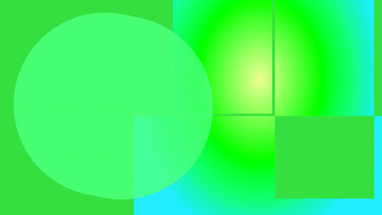 green background with circles