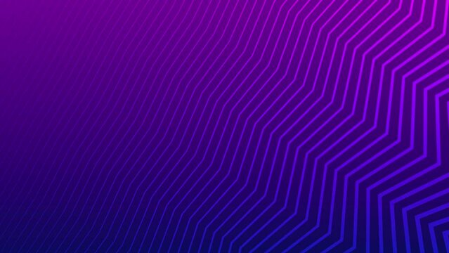 Neon amazing background for your video with zig zag lines