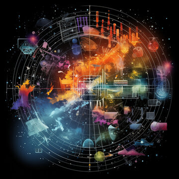 Element, kreisf&ouml;rmig, All, Wissenschaft, Design, Kunst, Geometrie, element, circular, all, science, design, art, geometry