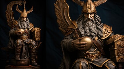 Obraz premium Odin The Ruler of Asgard