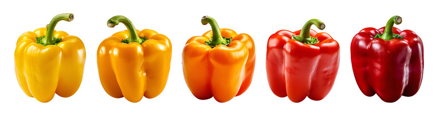 Colorful bell peppers, created by generative AI technology