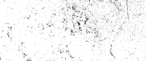 Vector distressed texture transparent background with black and white colors.